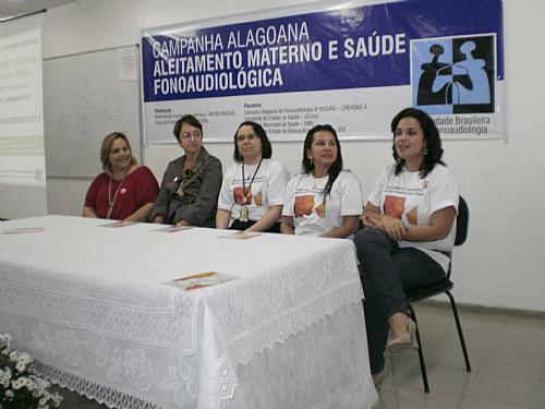 Rosângela Simões Gonçalves, Tereza Lúcia Costa Melo, Silvia Mara Melo, Luzitânia Barros e Conceição Pessoa Santana