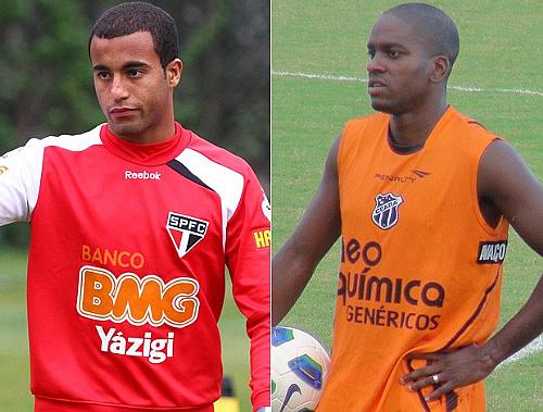 Lucas, do São Paulo, e Marcelo Nicácio, do Ceará, são duas das atrações do decisivo duelo