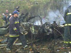Avião da FAB caiu em Bom Jardim da Serra (SC)