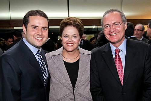 Renan e Renanzinho participaram do jantar com Dilma