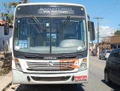 Ônibus que faz a linha Sanatório/Av. Rotary, descia o Ladeirão nomomento do acidente