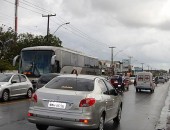 Trânsito ficou lento na Avenida Menino Marcelo