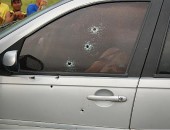 Carro de Luiz Ferreira foi atingido por 13 tiros de pistola