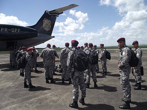 Integrantes da Força Nacional chegam a Alagoas
