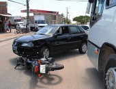 Acidente deixa o trânsito lento no São Jorge
