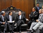 Renan se reuniu com lideranças partidárias e presidentes do Senado e da Câmara