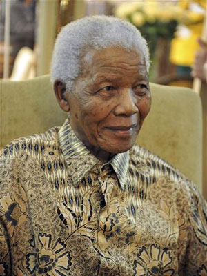 Ex-presidente sul-africano Nelson Mandela