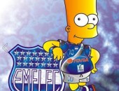 Bart Simpson virou torcedor do Emelec