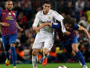 Crsitiano Ronaldo estava apagado até marcar o gol da vitória sobre o Barça