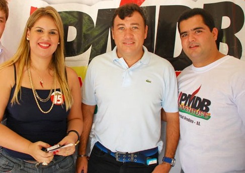 Prefeita Mellina Freitas, prefeito Cristiano Matheus e Del Cavalcante, presidente da JPMDB de Marechal