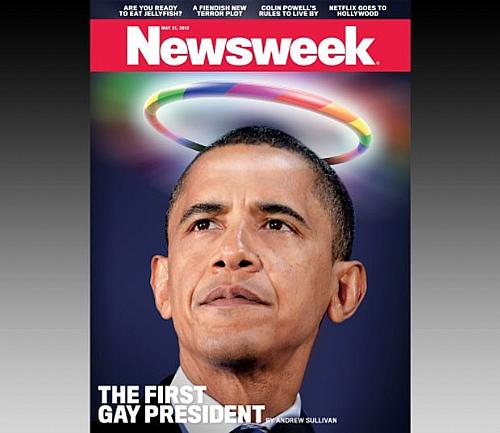 Capa polêmica destaca Obama como 'primeiro presidente gay'