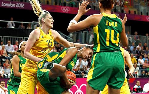 Complicou: o Brasil de Damiris e Erika caiu diante da Austrália de Lauren Jackson
