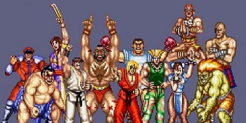 Imagem divulgada pela Capcom para comemorar os 25 anos da série 'Street Fighter'