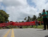 Trabalhadores rurais bloquearam rodovias em protesto