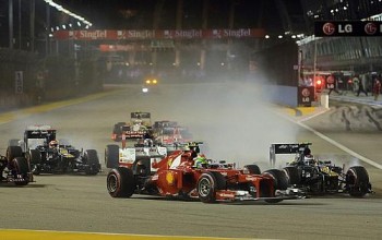 Bruno Senna tentou fechar a porta de Felipe Massa no GP de Cingapura