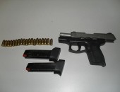 Pistola encontrada com André dos Santos