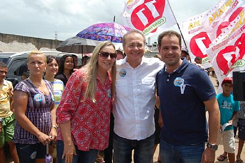 Em Flexeiras, senador apóia a reeleição da prefeita Silvana Cavalcanti
