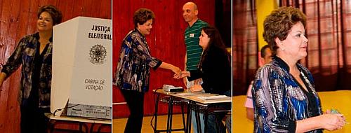 Presidente Dilma votou em Porto Alegre na manhã deste domingo