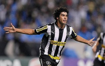 Botafogo comemorando