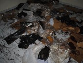A polícia apreendeu mais de 100 kg de maconha em uma residência na Serraria