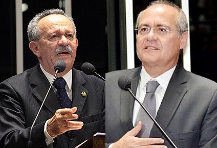 Senadores Benedito de Lira (PP) e Renan Calheiros (PMDB)