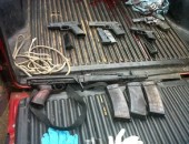 Material apreendido com foragido após assalto em Cotiporã