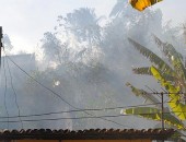 Sargento Calaça confirma que as chamas foram provocadas.