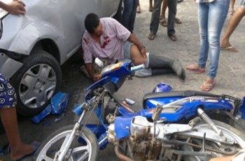 Colisão deixa motociclista ferido em Marechal Deodoro