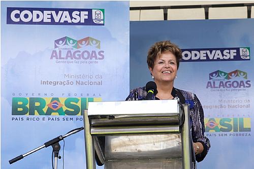 Dilma Rousseff destaca combate à violência em Alagoas