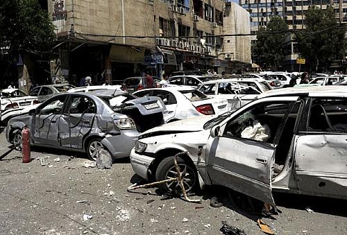 Veículos foram danificados em explosão de carro-bomba no centro de Damasco