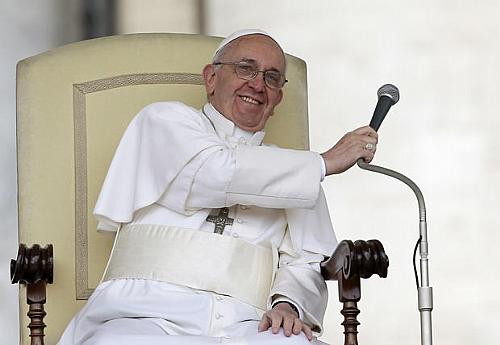 O Papa Francisco durante audiência nesta quarta-feira (3) no Vaticano