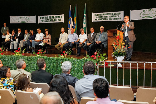 Em Recife, Renan agradeceu a presidente Dilma pela subvenção garantida aos fornecedores de cana
