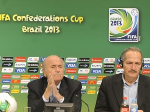 Presidente da Federação Internacional de Futebol (Fifa), Joseph Blatter