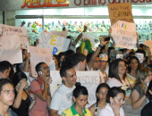 Protesto também reuniu centenas em Arapiraca