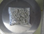 Sacola de diamantes encontrada em absorvente
