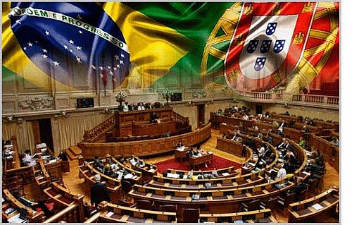 Renan Calheiros é recebido pelo Parlamento Português
