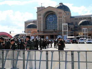 Militares do Exército já ocupam o Santuário Nacional em Aparecida