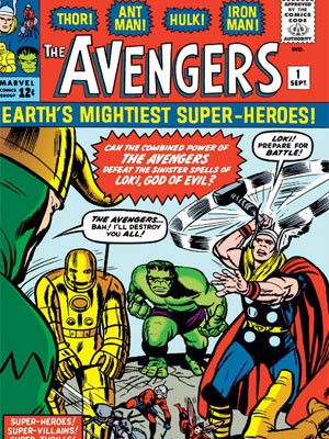 Capa da primeira edição de 'Os vingadores', da Marvel