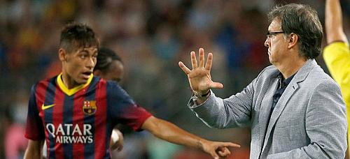 Neymar com a camisa do Barça