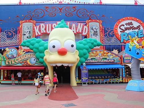 A atração The Simpsons Ride, no parque Universal Orlando