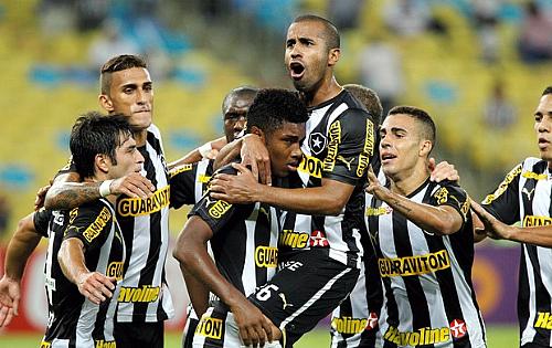Botafogo comemora o gol
