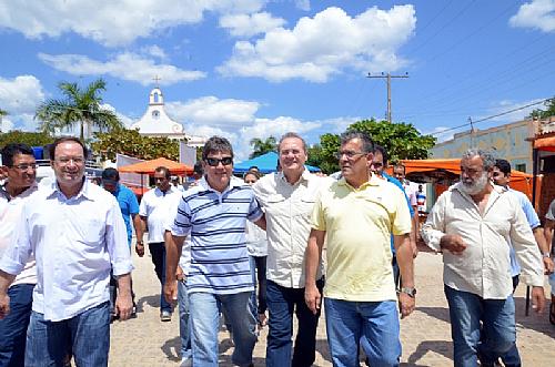 Renan esteve no sábado nos municípios de Pão de Açúcar e Senador Rui Palmeira