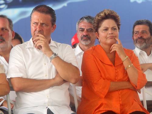 O governador de Pernambuco, Eduardo Campos, e a presidente Dilma Rousseff