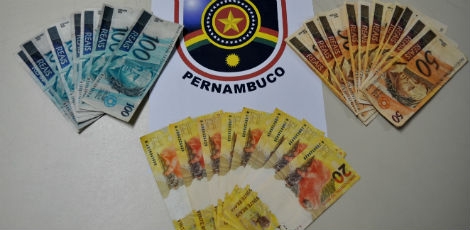 Alagoano é preso com R$ 1.872 em notas falsas, em Pernambuco