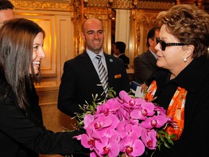 Presidente Dilma Rousseff é recepcionado na chegado a Nova York