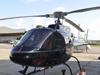 O helicóptero era usado por um grupo acusado de lavagem de dinheiro, sonegação fiscal e falsidade ideológica