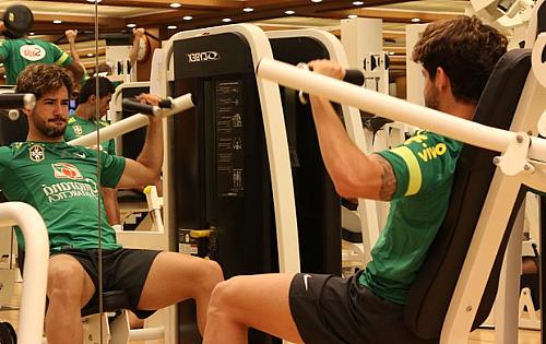Jogadores do Brasil na musculação