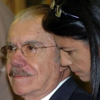 O senador José Sarney e a filha Roseana, governadora do Maranhão