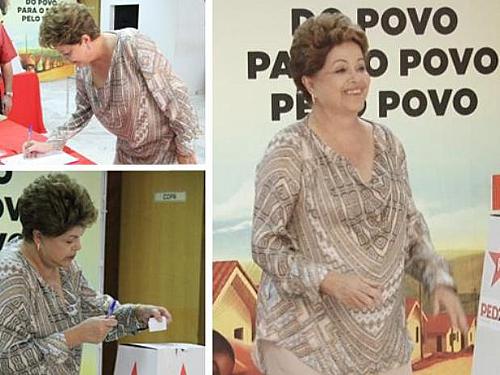 Dilma vota para presidente nacional do PT