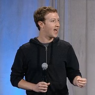 O CEO da rede social, Mark Zuckerberg